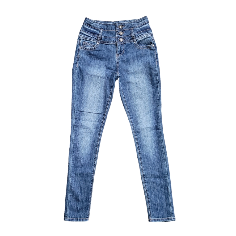 Twentyone Black High Rise Skinny Blue Jeans Size 1/2